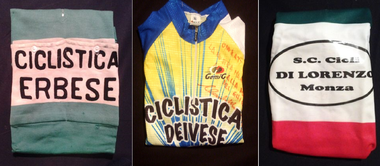 maglie donate al Santuario della Madonna del Ghisallo